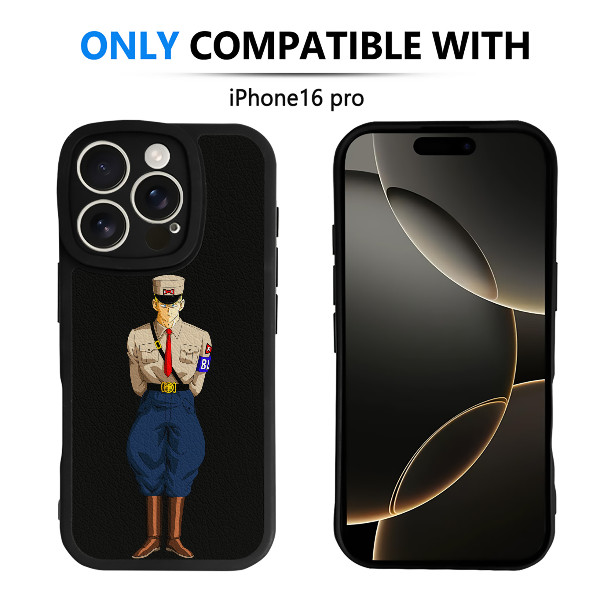 （画像用） ドラゴンボール DRAGON BALL 【iPhone 16シリーズ対応】シリコンスマホケース（レザー調） 材質：シリコン